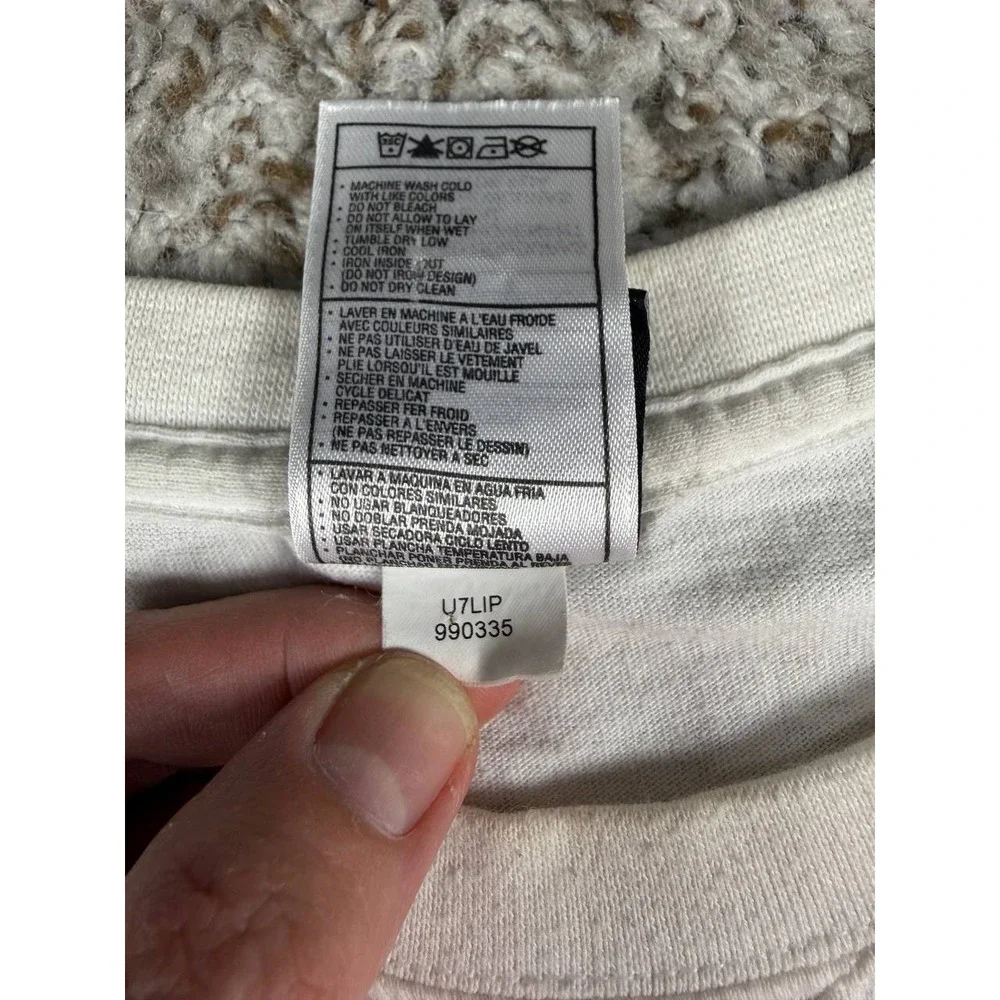 Nike Air Jordan 11 Low IE White Argon Blue 2007 Advertising T-Shirt XXL